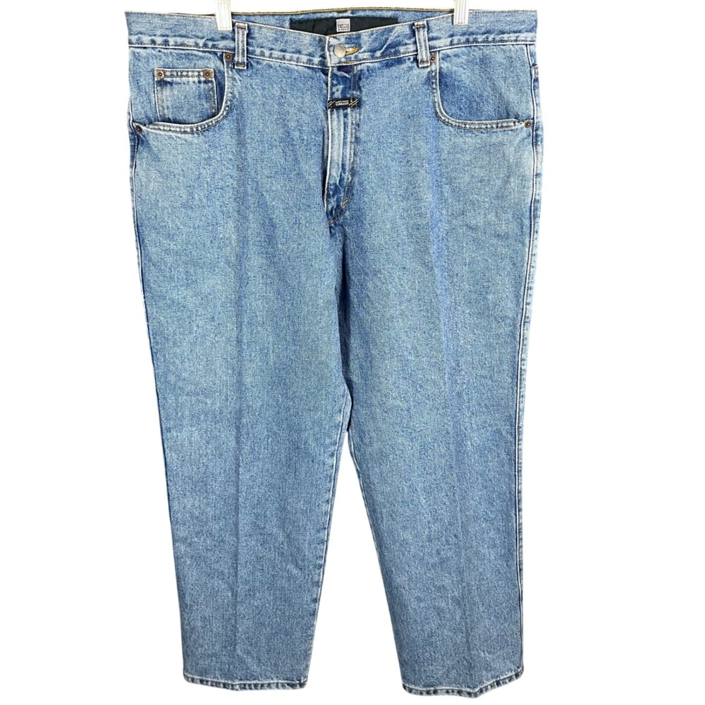 Marithe Francois Girbaud Jeans Mens 38 Blue Light Wash Tapered Relaxed Fit